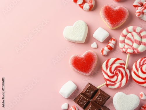 Valentine s Day Candy Sweets Assortment Heart Lollipops Marshmallows Chocolate