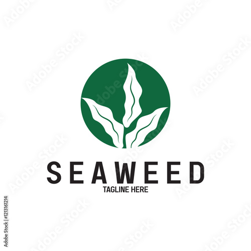 Seaweed vector logo icon vector illustration template design