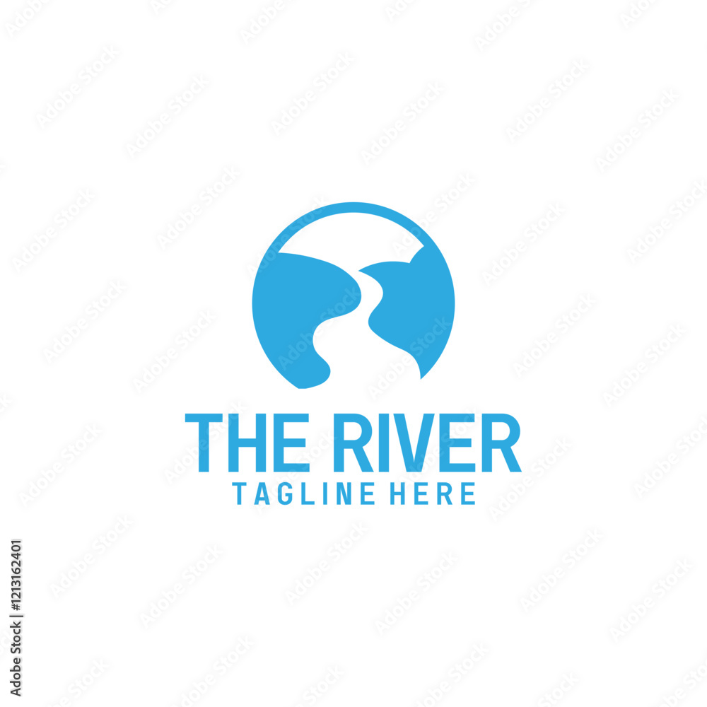 river logo icon vector illustration template design river logo icon vector illustration template design