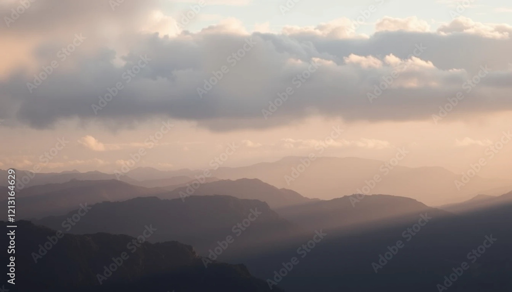 Obraz premium sunrise over the mountains