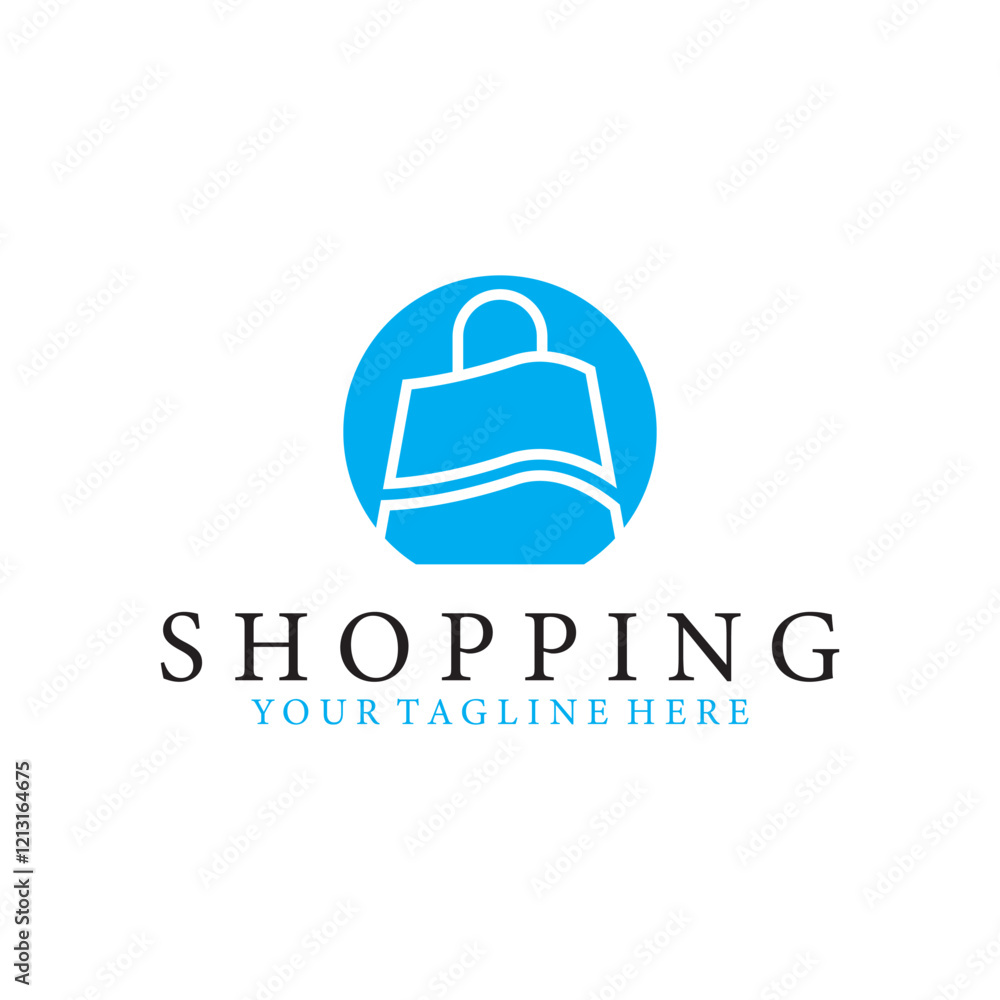 shopping bag logo vector icon illustration template design shopping bag logo vector icon illustration template design