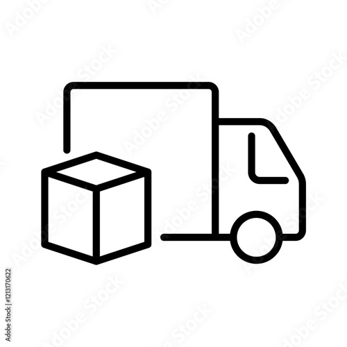 Car delivery icon. Post icon