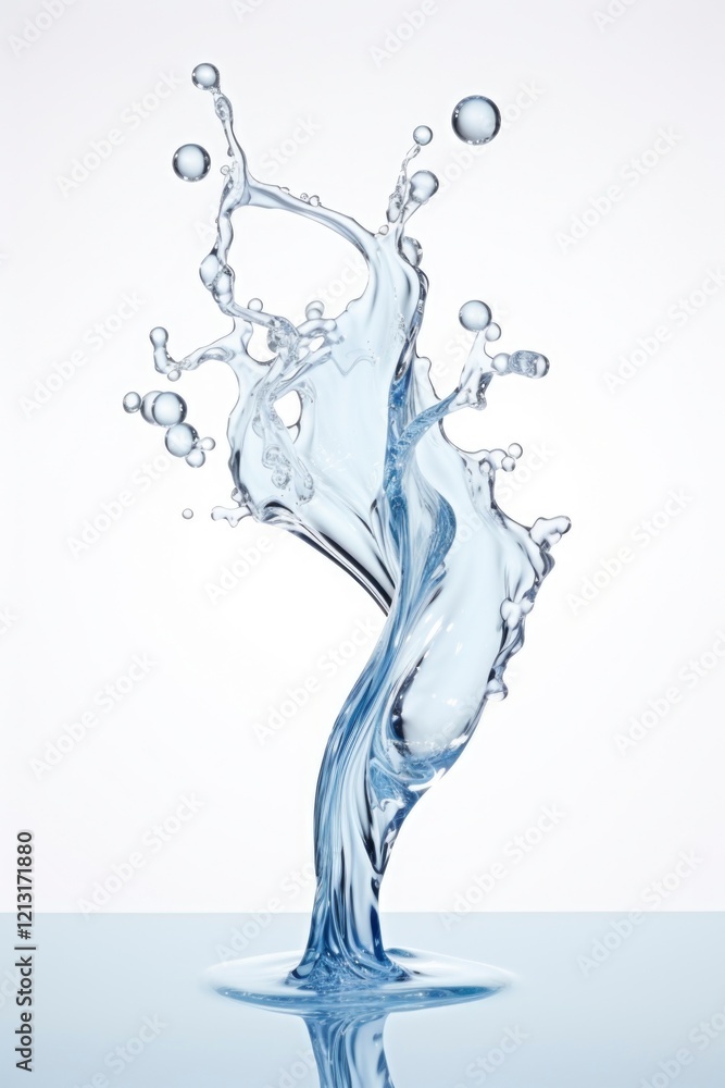 Abstract water splash white background Abstract water splash white background