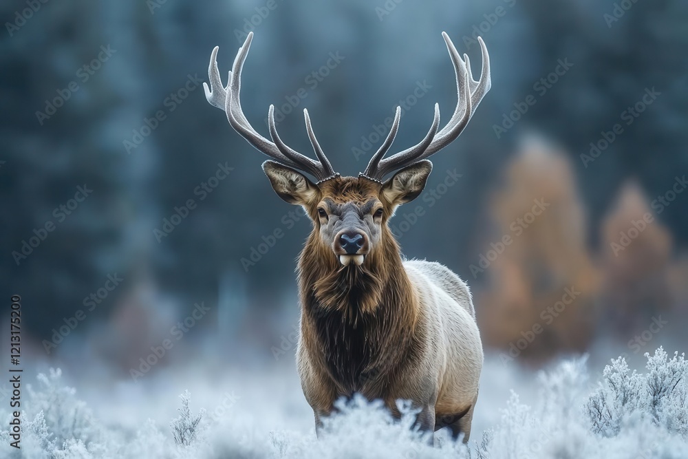 majestic elk standing in misty mountain meadow at dawn rim lighting highlighting antlers ethereal atmosphere ultradetailed wildlife portrait majestic elk standing in misty mountain meadow at dawn rim lighting highlighting antlers ethereal atmosphere ultradetailed wildlife portrait