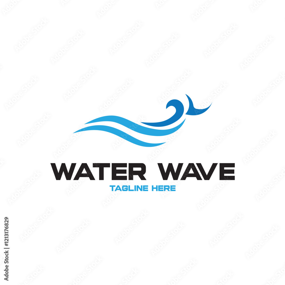 Water wave icon vector Water wave icon vector