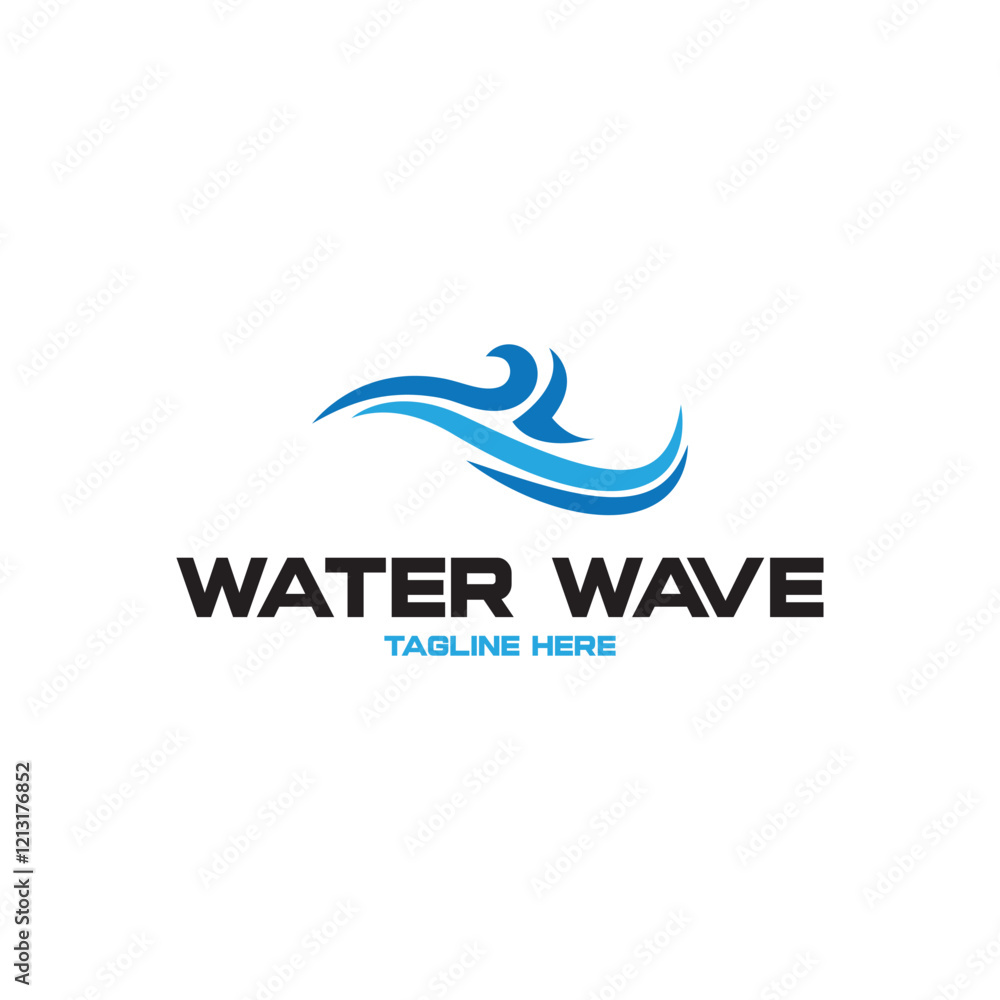 Water wave icon vector Water wave icon vector