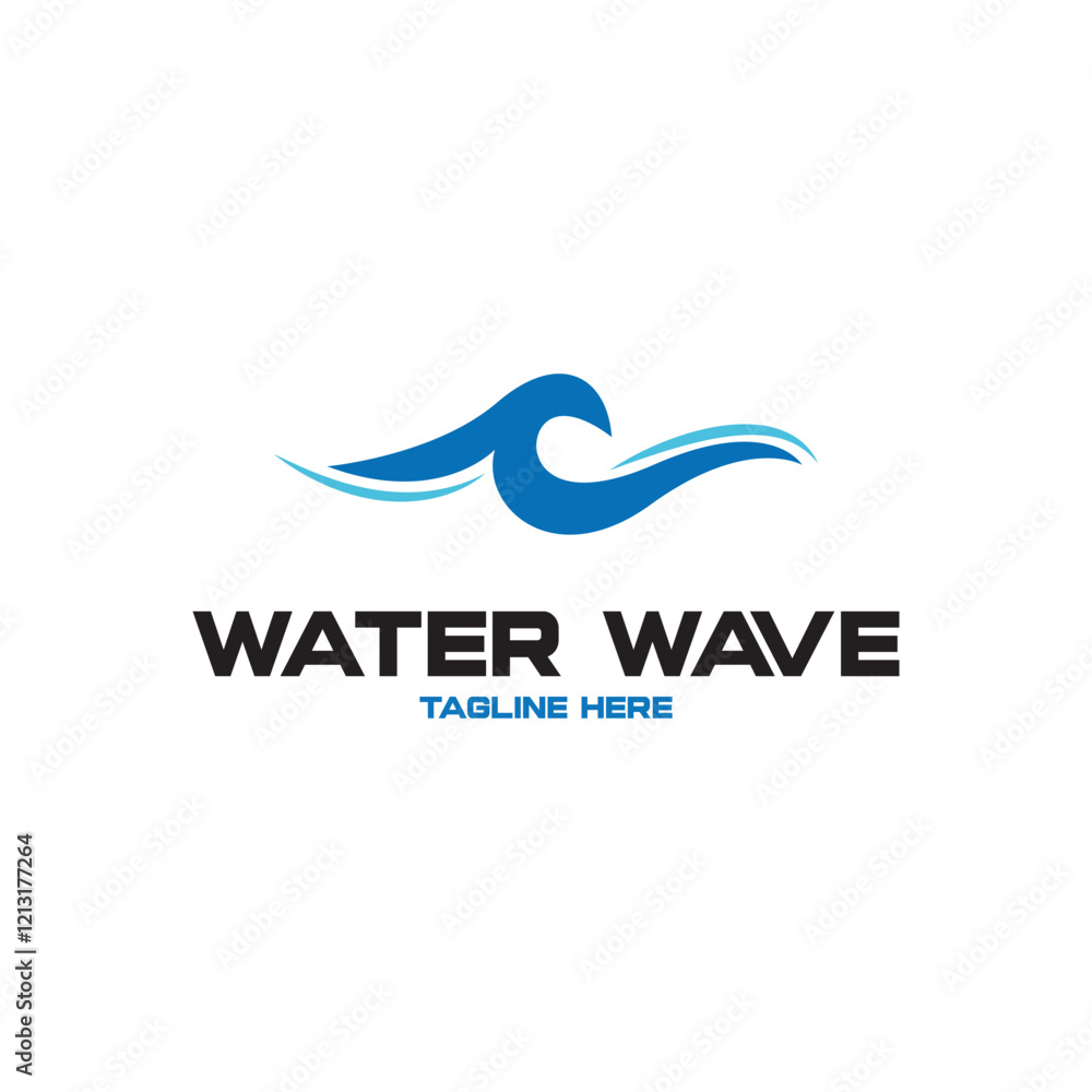 Water wave icon vector Water wave icon vector