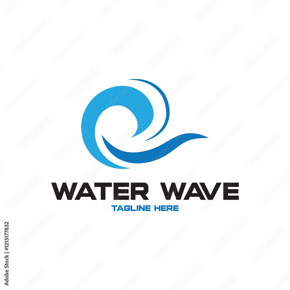 Water wave icon vector Water wave icon vector