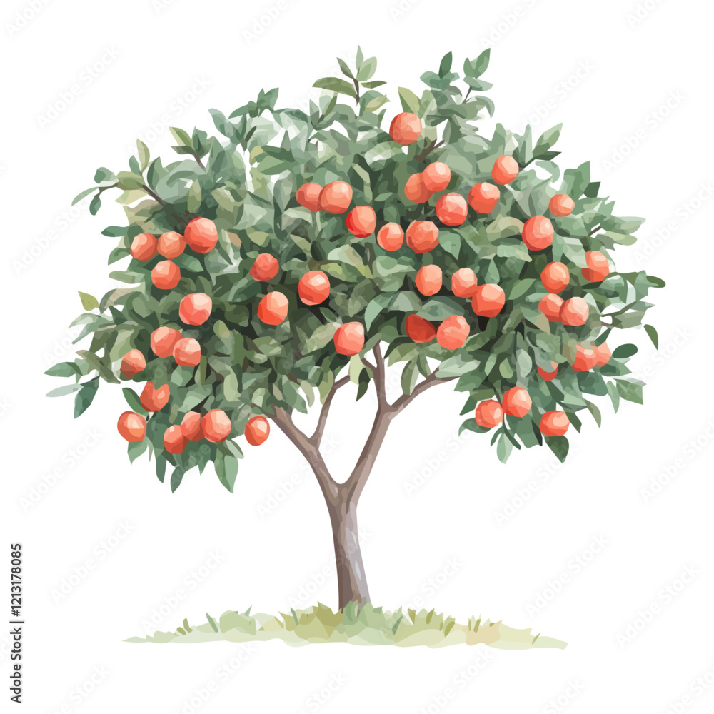 Cupuaçu Tree with Fruit | Rich Watercolor Botanical Composition.
Cupuaçu Tree with Fruit | Rich Watercolor Botanical Composition.