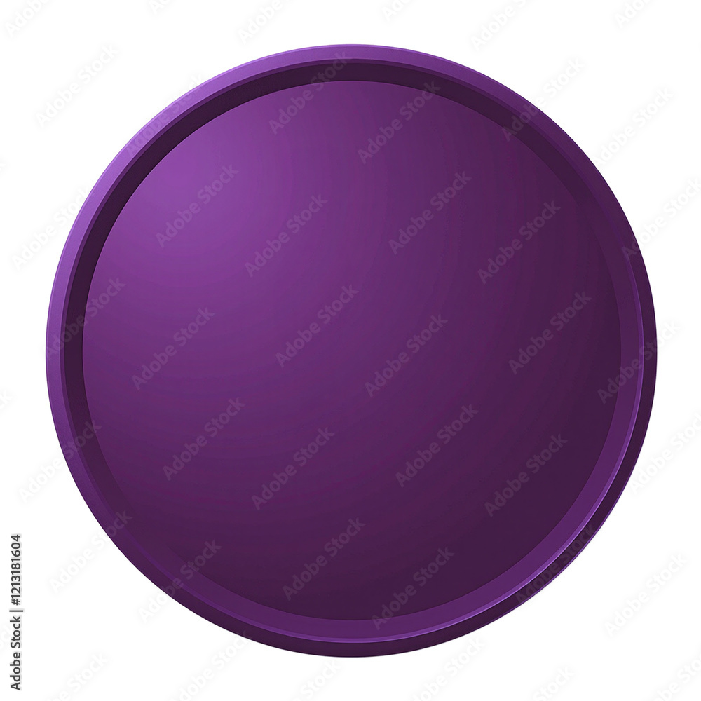 Fototapeta premium Luxurious purple award badge on white background