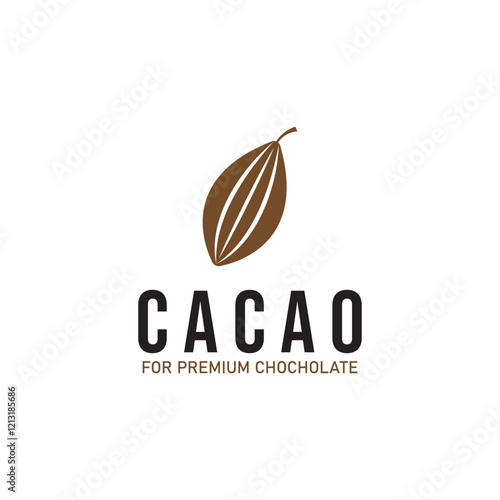 cacao cocoa chochoclate logo icon vector design