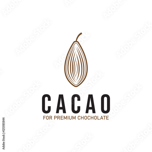 cacao cocoa chochoclate logo icon vector design