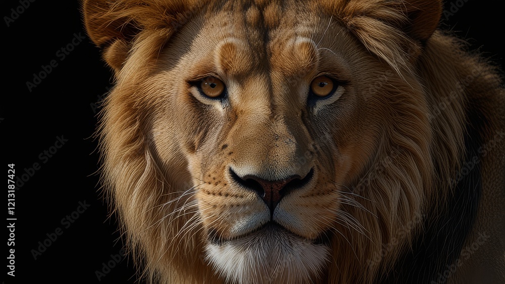 Fototapeta premium Leopard animal cinematic face,digital art,illustration,Design,vector,art