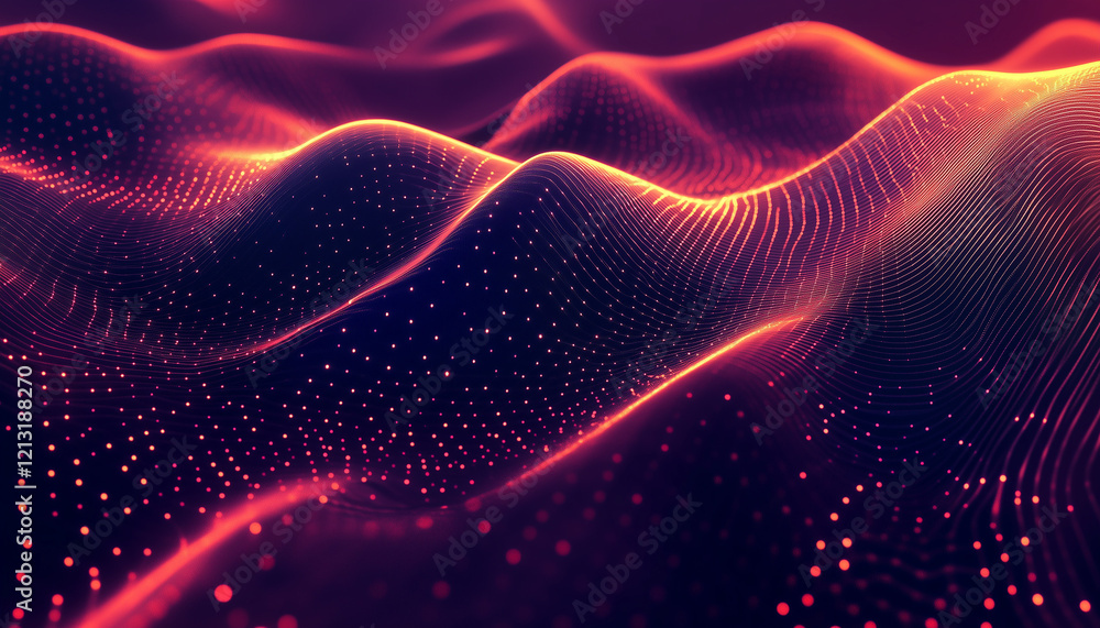 Fototapeta premium abstract background with glowing lights