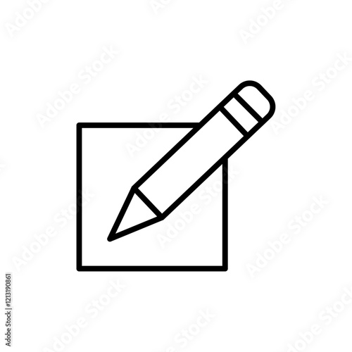 Edit text icon black and white vector sign