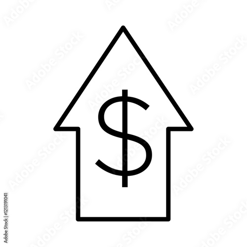 Expensive icon black and white vector sign