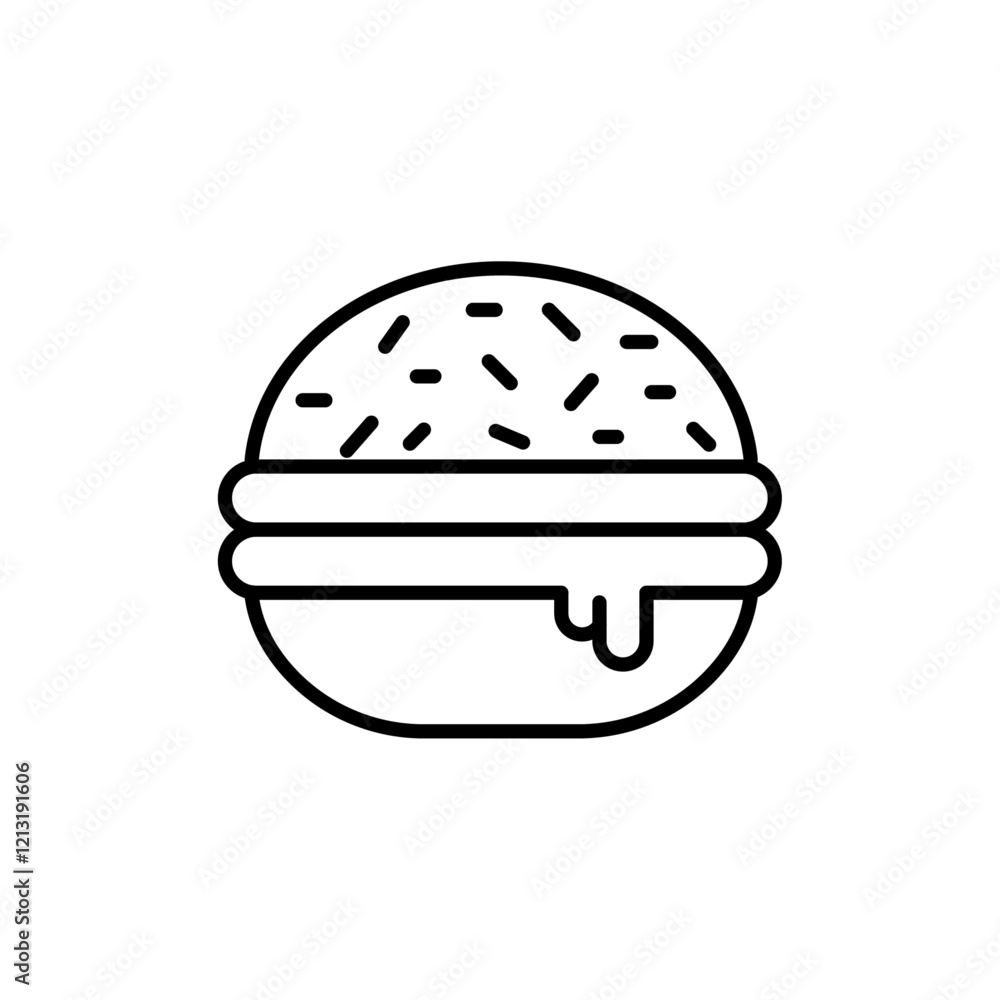 Hamburger icon black and white vector sign Hamburger icon black and white vector sign