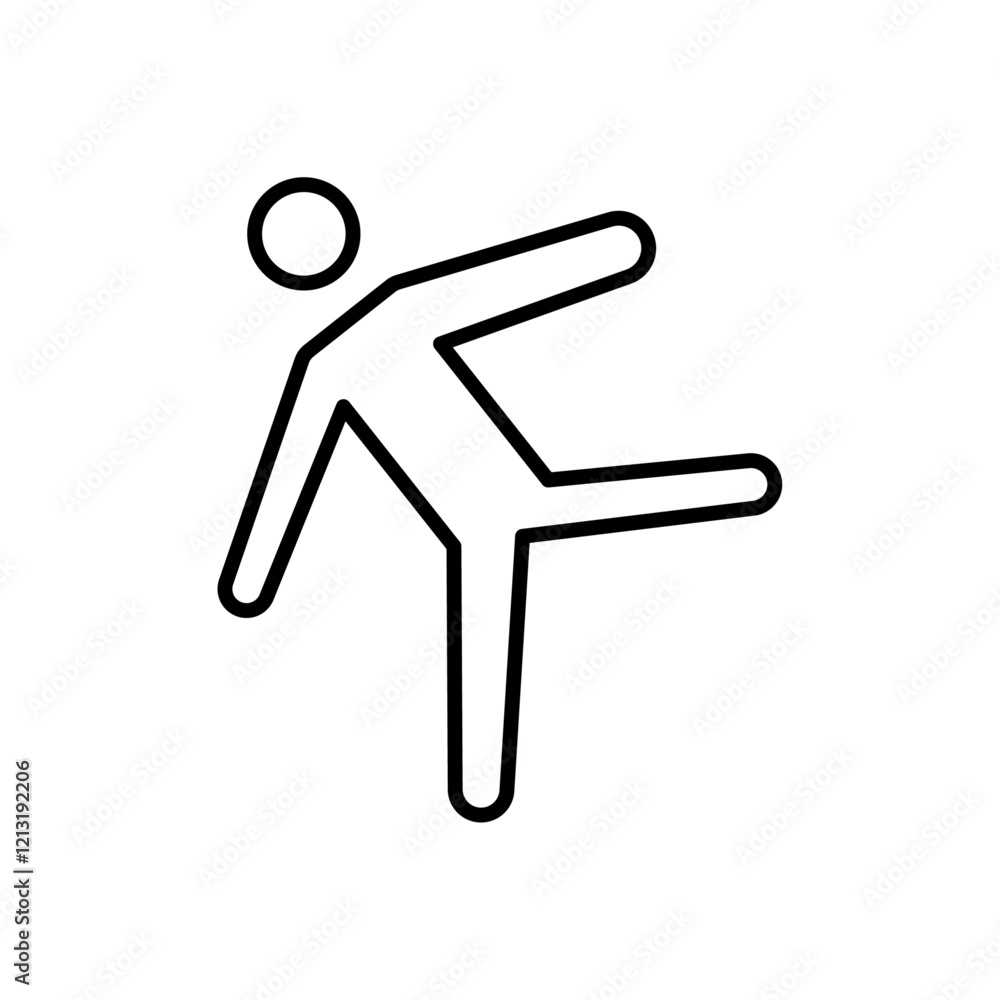 Kickboxing icon black and white vector sign Kickboxing icon black and white vector sign