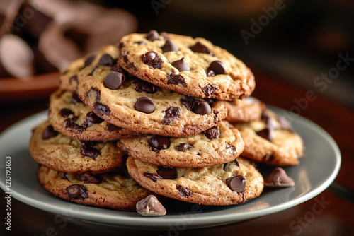 Enjoy delicious chocolate chip brookies at your cozy gathering photo