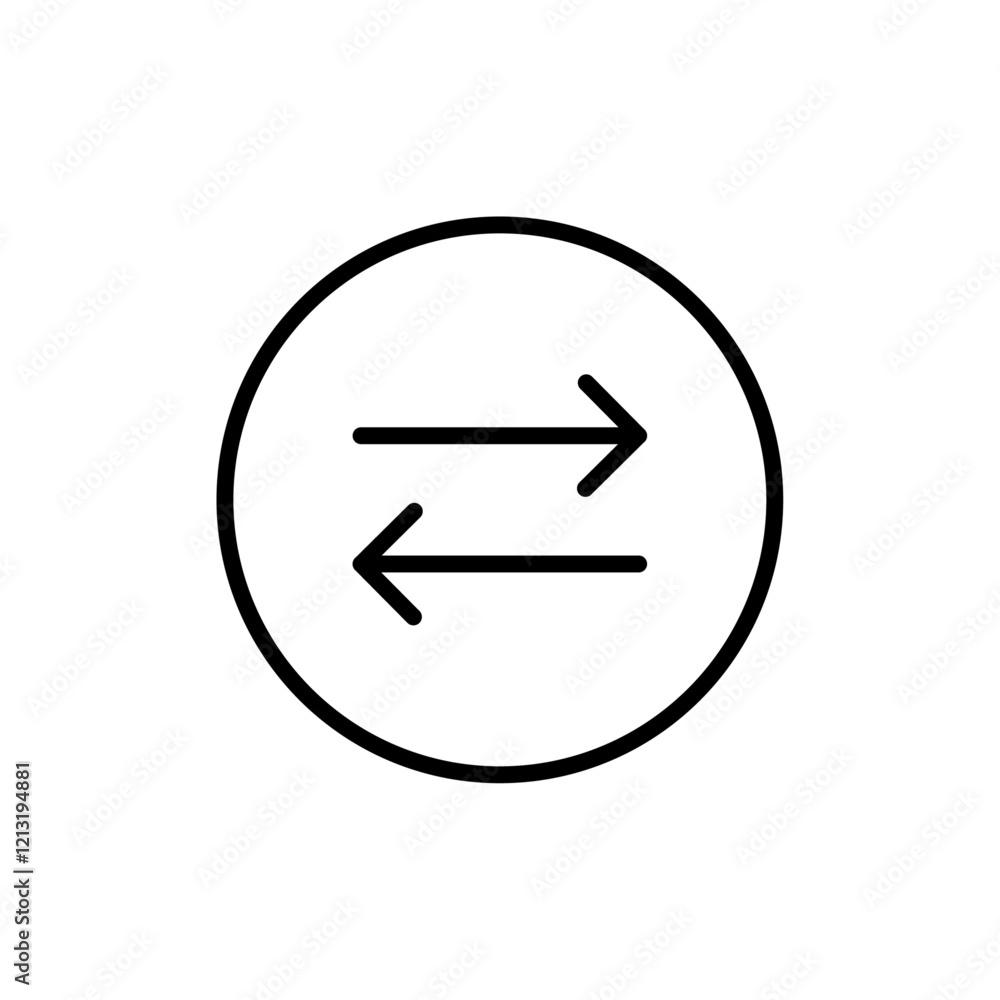 Swap icon black and white vector sign Swap icon black and white vector sign
