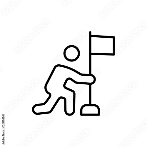 Surrender, capitulate, give up icon black and white vector sign