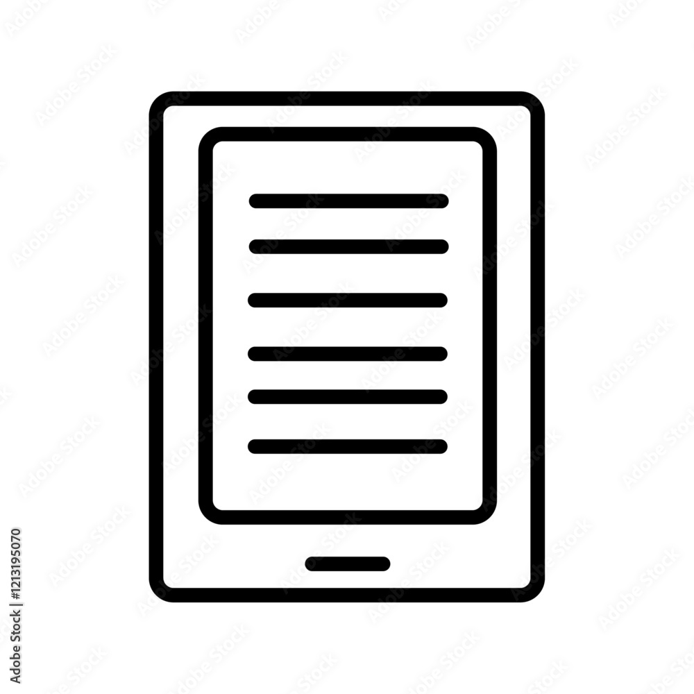 Tablet icon black and white vector sign Tablet icon black and white vector sign