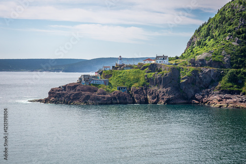 Konstfotografi The beginning of The Narrows, with Fort Amherst in the background