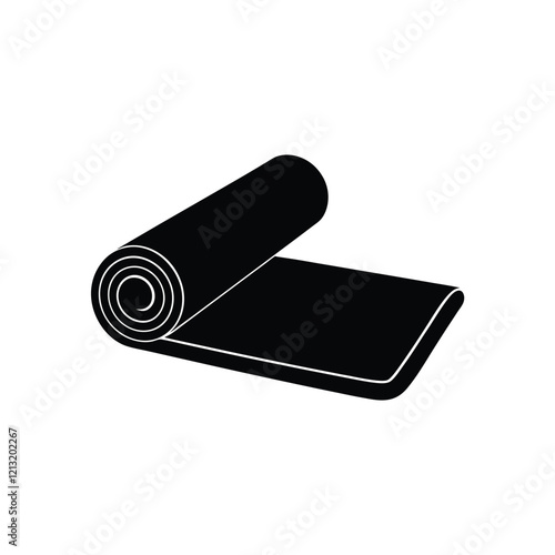 A Yoga mat vector illustration