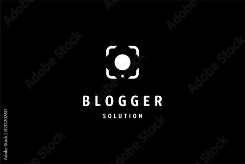 Template logo design solution for blogger or video operator