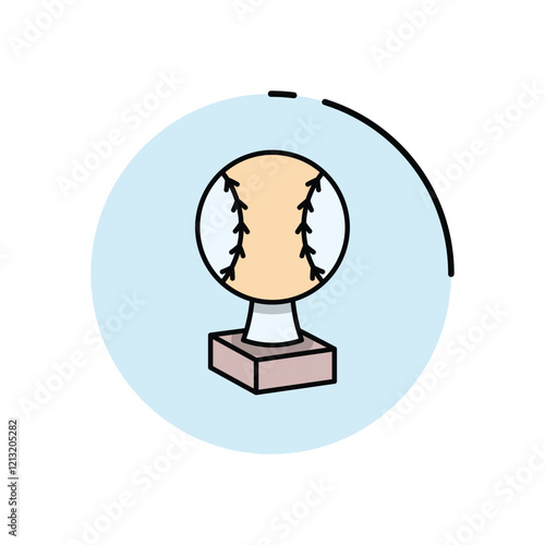 Baseball Trophy vector icon