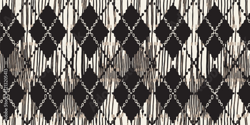 trend seamless lines plaid washed texture seamless pattern design. Fall winter Trendy and elegance timeless home decoration, upholstery and curtain weave canvas digital of print