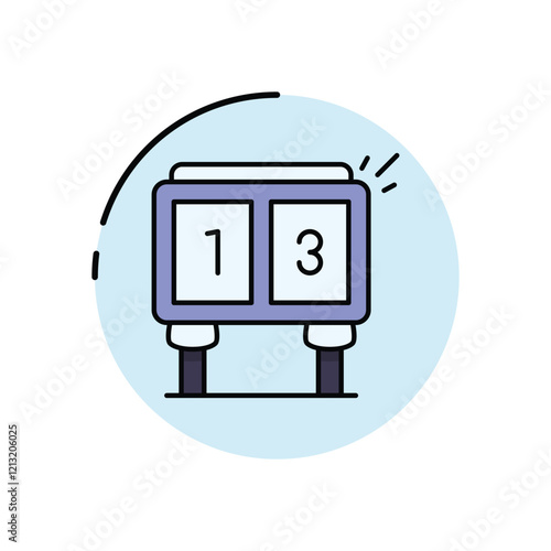 Digital Score vector icon