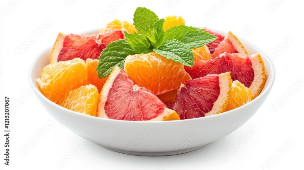 A refreshing bowl of citrus salad with grapefruit, orange, and blood orange segments A refreshing bowl of citrus salad with grapefruit, orange, and blood orange segments