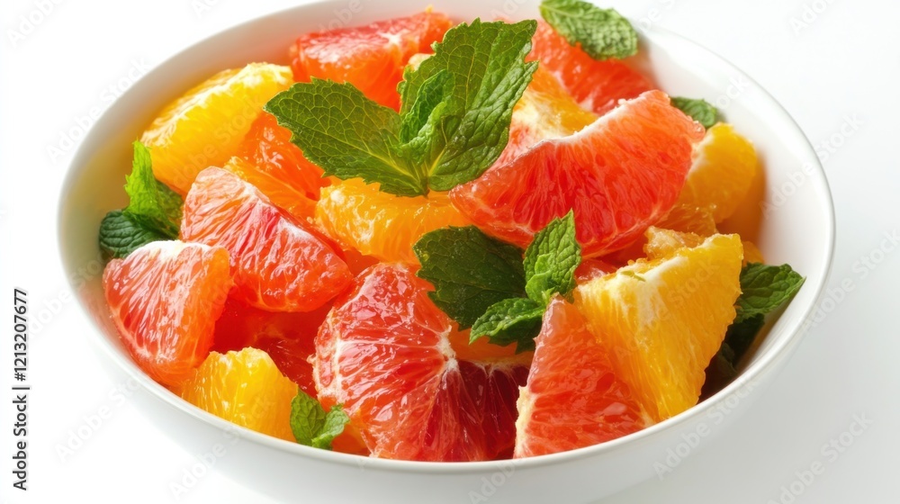 A refreshing bowl of citrus salad with grapefruit, orange, and blood orange segments