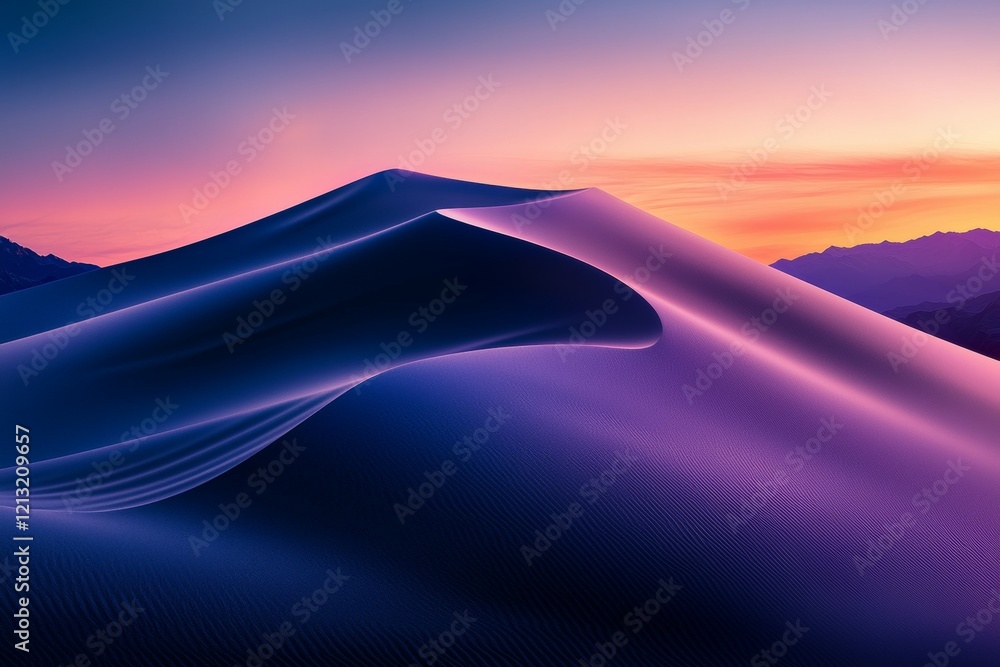 Beautiful sunset over a desert landscape Beautiful sunset over a desert landscape