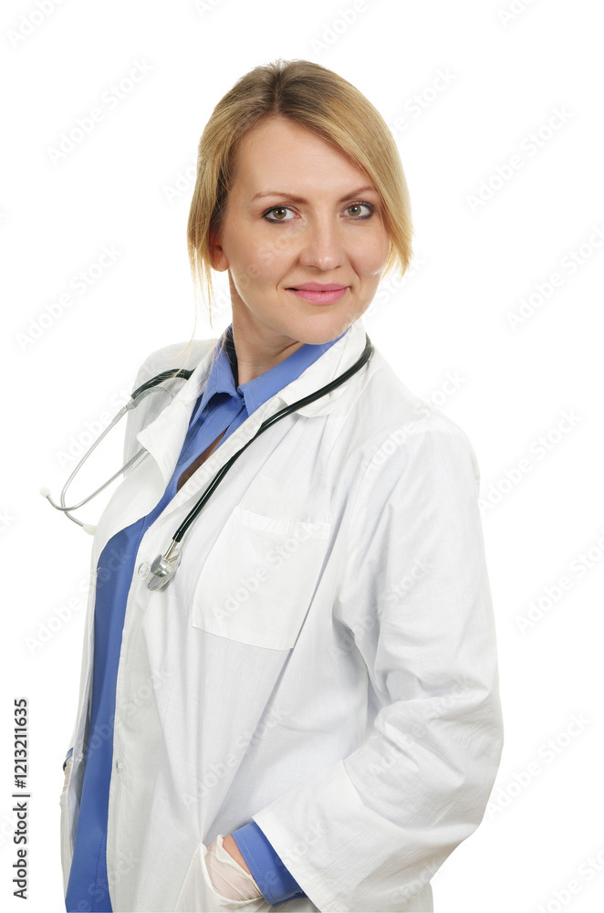 Close up of the female doctor