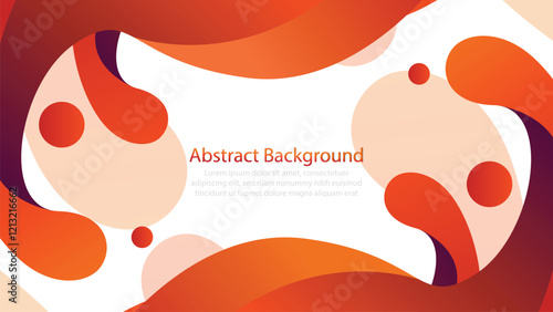 wave background with orange color