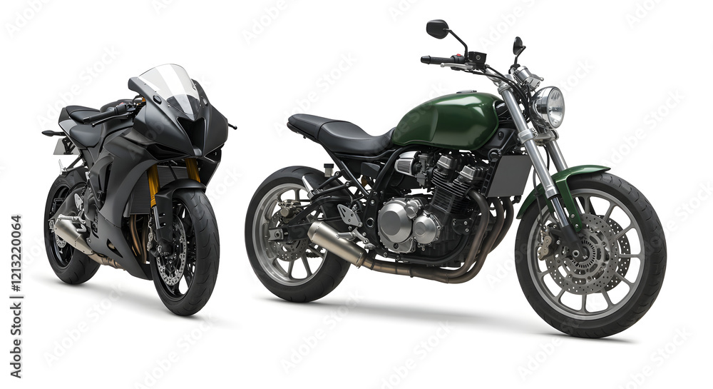 motorcycle on a white background motorcycle on a white background