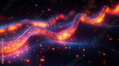 A creative illustration of a DNA double helix transforming into a digital genetic map, showing gene interactions. 89