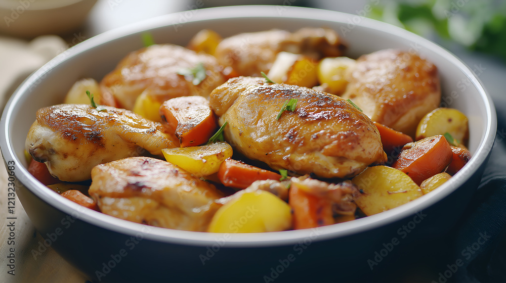 Stirfry chicken. Chinese specialty with chicken vegetables and spices Stirfry chicken. Chinese specialty with chicken vegetables and spices
