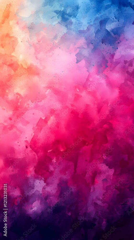 Fototapeta premium Vibrant Watercolor Textures A Mesmerizing Abstract Digital