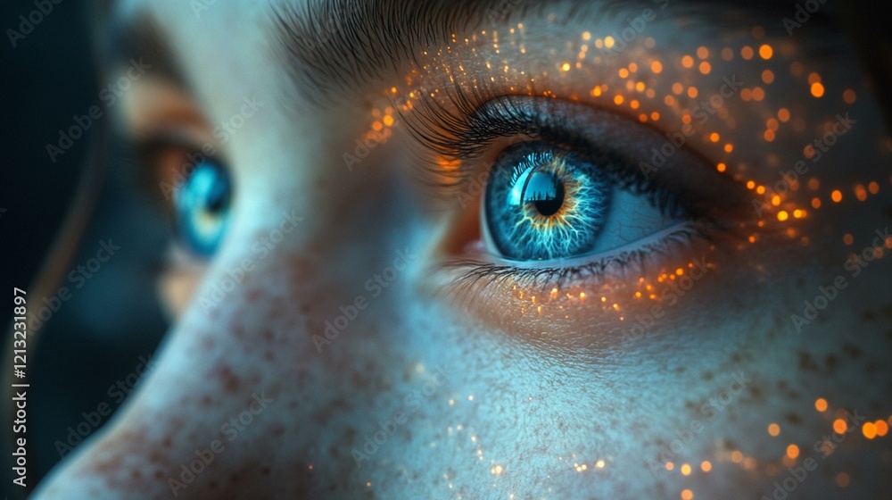 An infographic of the genome, highlighting specific genes and their roles in human traits like eye color or height. 330 An infographic of the genome, highlighting specific genes and their roles in human traits like eye color or height. 330