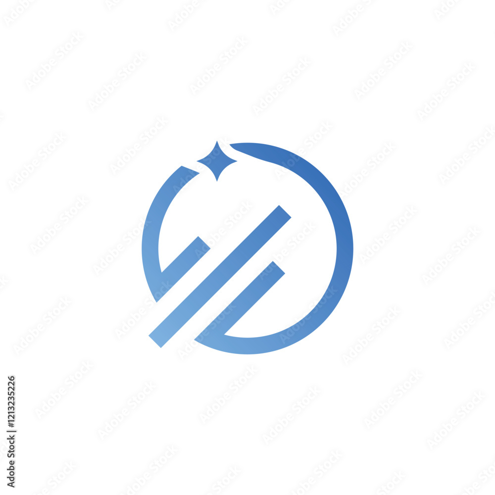 Modern Planet Space with Diagonal Line up Logo Modern Planet Space with Diagonal Line up Logo