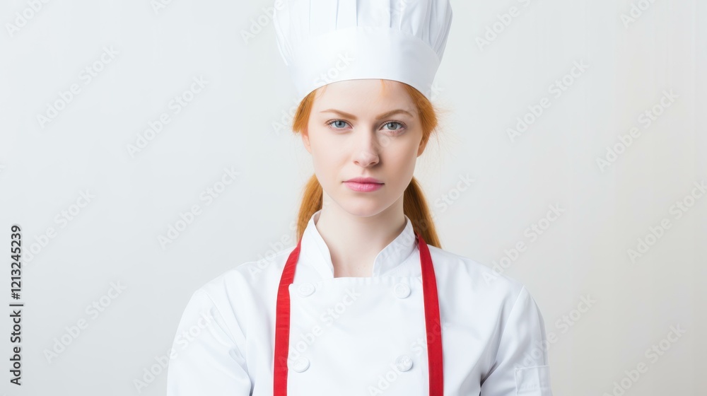 A talented female chef smiles confidently at the camera, showcasing her passion for culinary arts in a vibrant kitchen. A talented female chef smiles confidently at the camera, showcasing her passion for culinary arts in a vibrant kitchen.
