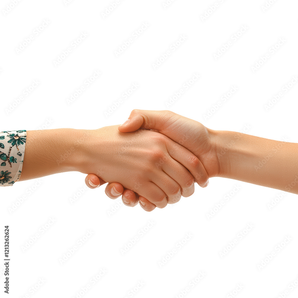 Hands greeting each other isolated on transparent background Hands greeting each other isolated on transparent background