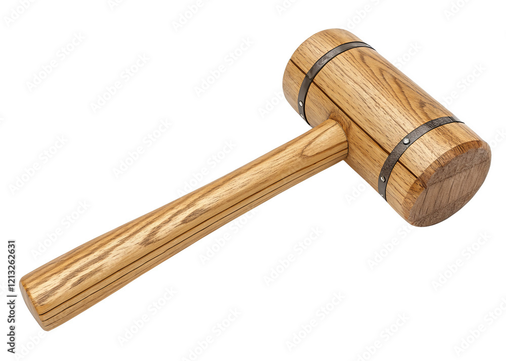 Wood Mallet isolated on a transparent background. Wood Mallet isolated on a transparent background.