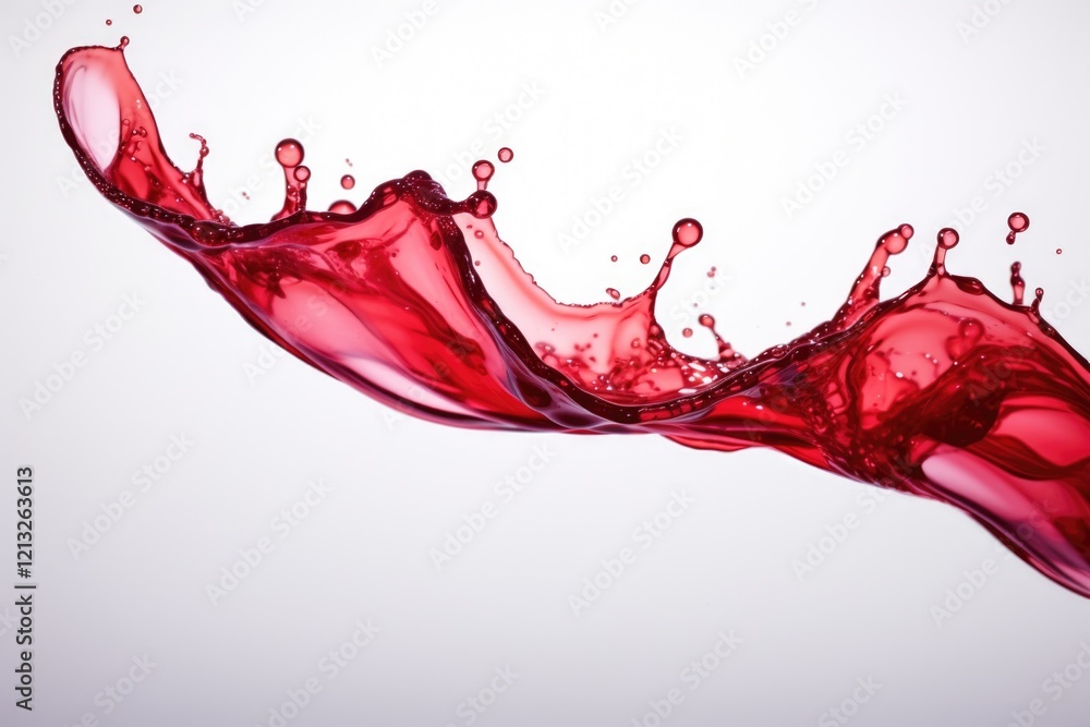 Red wine liquid splash pouring white background Red wine liquid splash pouring white background