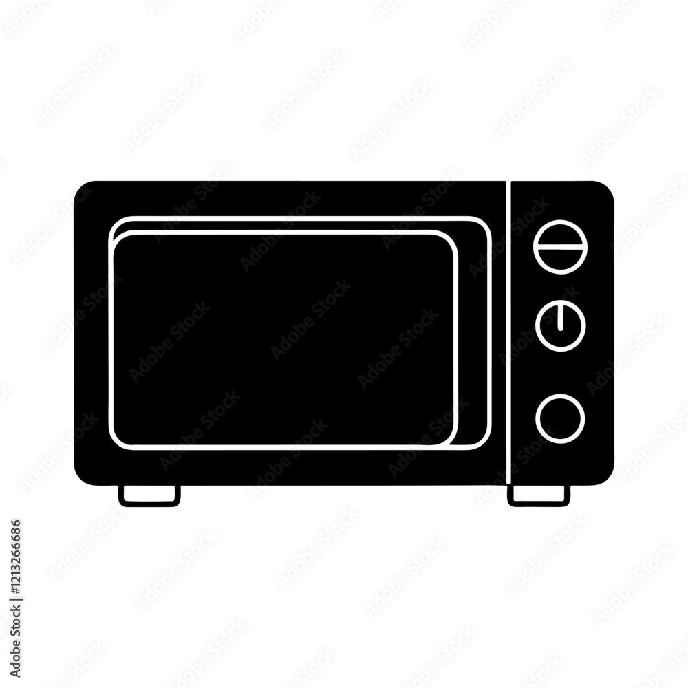 microwave oven vector silhouette illustration design microwave oven vector silhouette illustration design