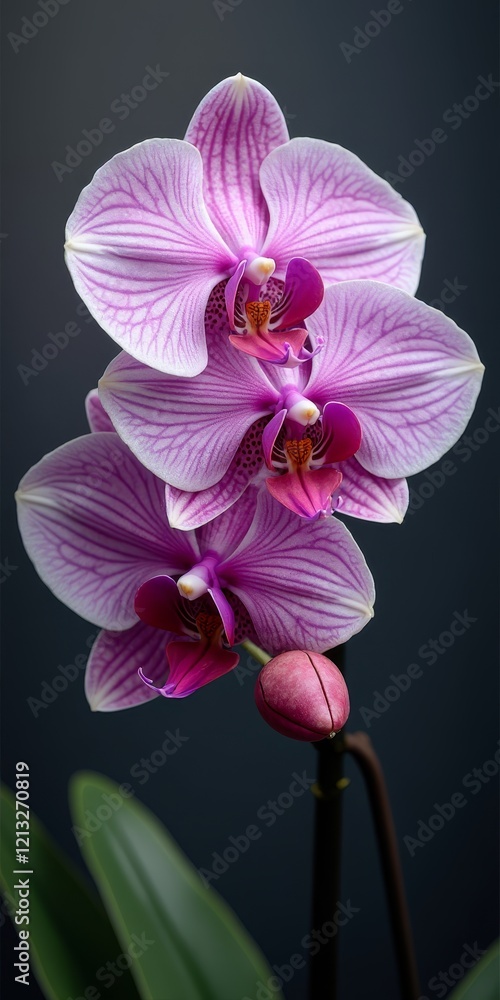 Exotic orchid with large, showy flowers and long, thin stems Exotic orchid with large, showy flowers and long, thin stems