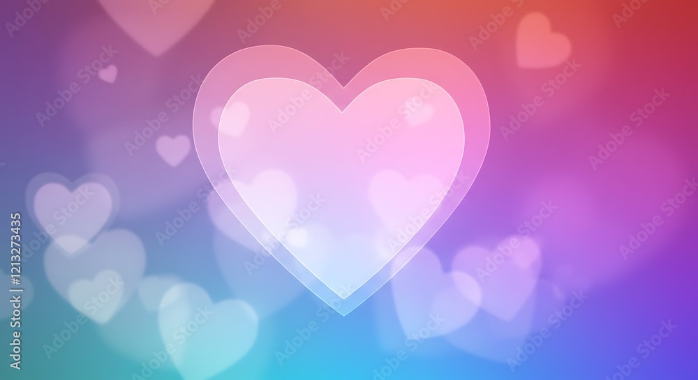 Romantic pastel heart background. Blurred bokeh love for Valentine's Day. Romantic pastel heart background. Blurred bokeh love for Valentine's Day.